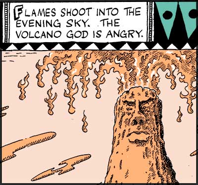 volcano god